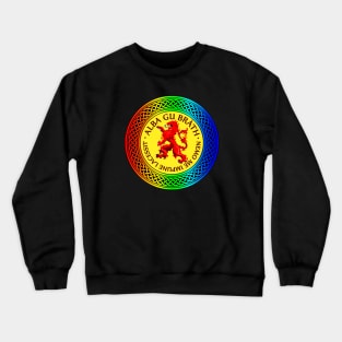 Alba Gu Brath Lion Rampant Rainbow Knot Crewneck Sweatshirt